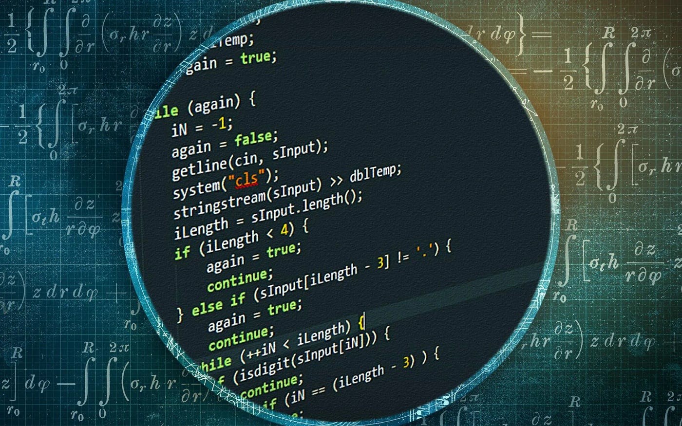 Student solving algorithm problems at a programming contest